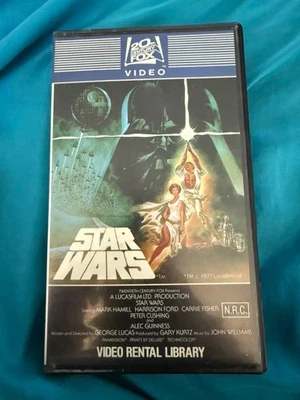 Star Wars First Edition Video Rental Library VHS AUS RARE  - Image 1 of 4