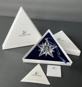 Caja anual de adornos navideños 2001 de cristal de Swarovski de 3" certificado de autenticidad sin usar, en caja - Imagen 1 de 17