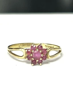 Vintage 1985 Ruby 9ct Gold Ring - Picture 1 of 6