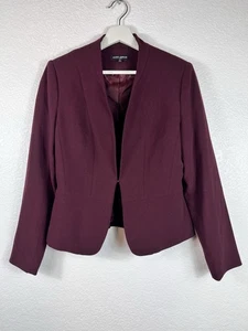 Mario Serrani Italien stimmungsvoller auberginefarbener Business-Blazer für Damen Größe 8 - Bild 1 von 9