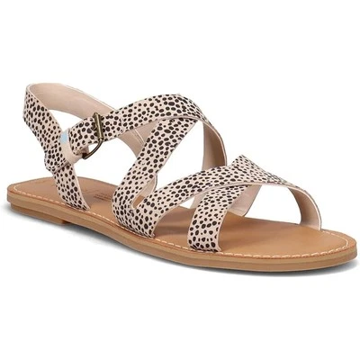Toms Sicily Sandals in Macadamia Mini Cheetah Printed Suede NEW Size 6 - Image 1 of 4