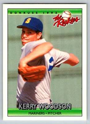1992 DONRUSS THE ROOKIES KERRY WOODSON SEATTLE MARINERS #127 - Image 1 of 2