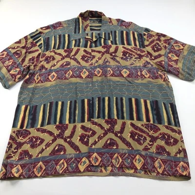 Camisa Studio Camici XL-2XL Abstracta Disco Retro Artística Manga Corta Bolsillo Foto 1 de 4