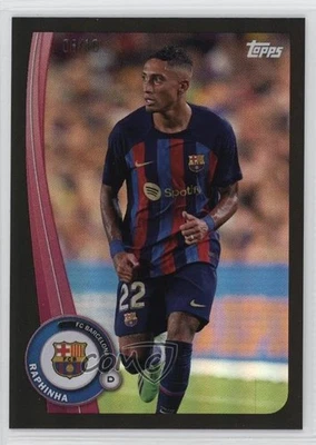 2022-23 Topps FC Barcelona Fan Set Black /10 Raphinha #BA-15 - Image 1 of 2