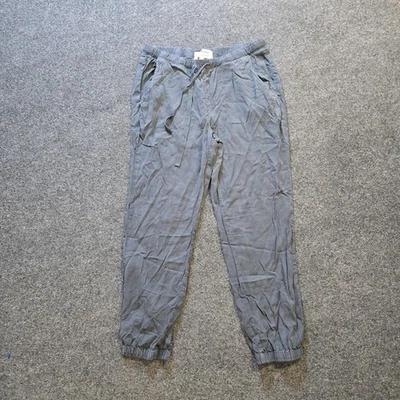 Pantalones de chándal de tela para mujer talla pequeña gris Tencel informales playa Foto 1 de 4