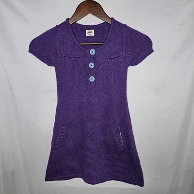 Vestido Suéter Niñas Mini Boden Púrpura Angora Conejo Cachemira Bolsillos 5-6 Años Foto 1 de 4