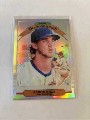 2019 Panini Donruss Optic - Diamond Kings Aaron Nola #18 Holo Prizm - Image 1 of 2