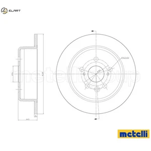 2x BRAKE DISC 23-1672C FOR LEXUS TOYOTA CARINA/II/Mk/Liftback CAMRY CELICA 2.5L - Picture 1 of 9