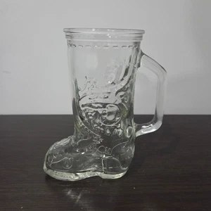 Novelty Glass Beer Boot Mug Stein Oktoberfest Drinking Glass 6" - Picture 1 of 6