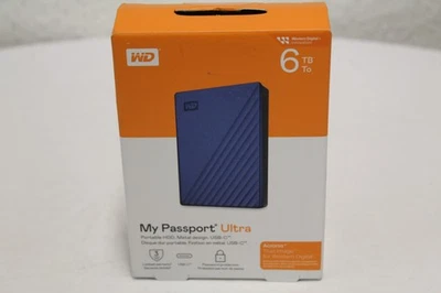 WD My Passport Ultra externe Festplatte 6 TB Neu Rechnung MwSt  - Bild 1 von 3