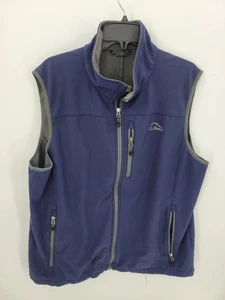 LL Bean Vest Mens XL Tall Blue Zip Up Pockets Outerwear Soft Shell Outdoor - Picture 1 of 8
