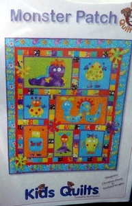 New MONSTER PATCH Quilt Pattern 44" x 52" Quilting - Picture 1 of 1