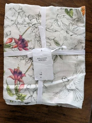WILLIAMS SONOMA Farfalla Floral Tablecloth - 70x108 - NWT - Image 1 of 4