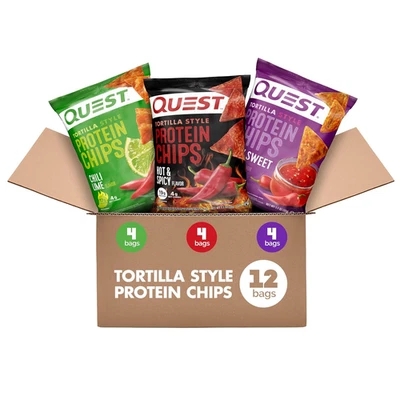 Quest Protein Chips Variety Pack - Spicy Flavors, Low Carb - 12 Count - Image 1 of 4
