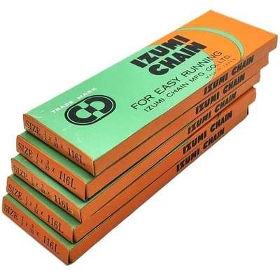 Paquete de 5 cadenas IZUMI 410C STD 3/32" 5/6/7 velocidades para bicicletas clásicas vintage Foto 1 de 4