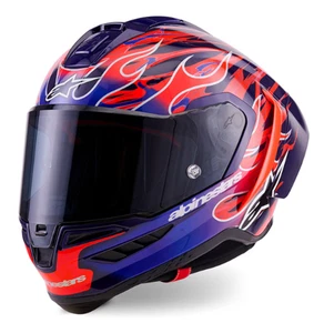 NEW Alpinestars SR10 Supertech R10 Flyte Purple Helmet In Stock - Picture 1 of 10