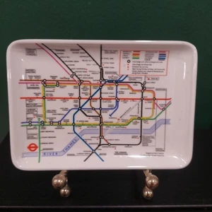Vintage Melamine "Tip" Tea Tray THE LONDON UNDERGROUND by Paul Garbutt EXCELLENT - Picture 1 of 8