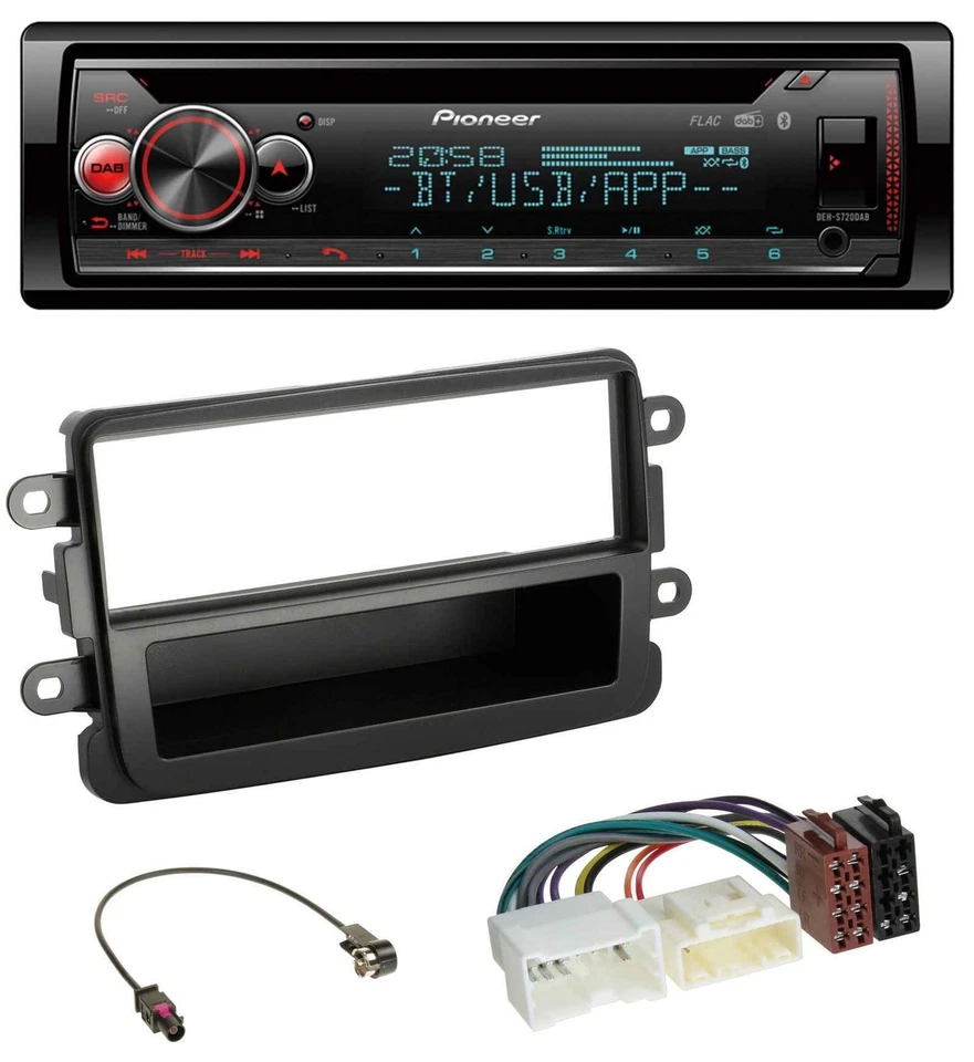 Pioneer MP3 DAB CD Bluetooth USB Autoradio für Dacia Lodgy Duster Dokker Sandero - Bild 1 von 4