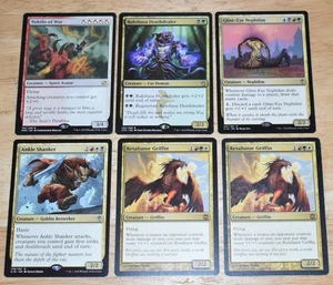 Magic The Gathering 6x Raro Nobilis War, Retaliator Griffin, Tobillo Shanker, Rakshasa, Glint Eye - Imagen 1 de 2