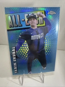 2025 Topps Chrome Tarik Skubal All-Etch Refractor #CAE-16 Detroit Tigers - Picture 1 of 7