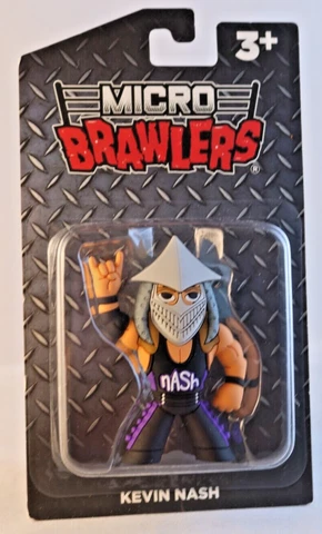 KEVIN NASH MICRO BRAWLERS PRO WRESTLING FIGURE WCW WWF WWE TNA NEW SEALED Cover
