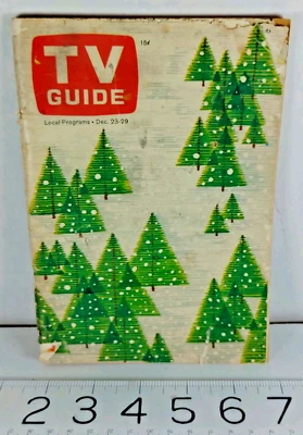 TV Guide Dec 23 1967 Merry Christmas Mary Ann Mobley Dick Dawson India - Image 1 of 4