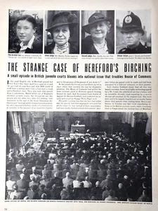 PRINT ARTICLE 1943 Strange Case Herefords Birching UK Juvenile Court 1 pg - Picture 1 of 1