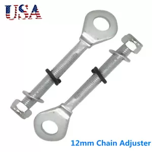 pair 12mm Chain Adjuster For Taotao Coolster Roketa Pit Bike 110 125 150 250cc - Foto 1 di 5