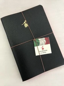 Nuevo Juego de 3 Cuadernos Bieffe Hechos en Italia Forrados Diarios Negros - Imagen 1 de 3