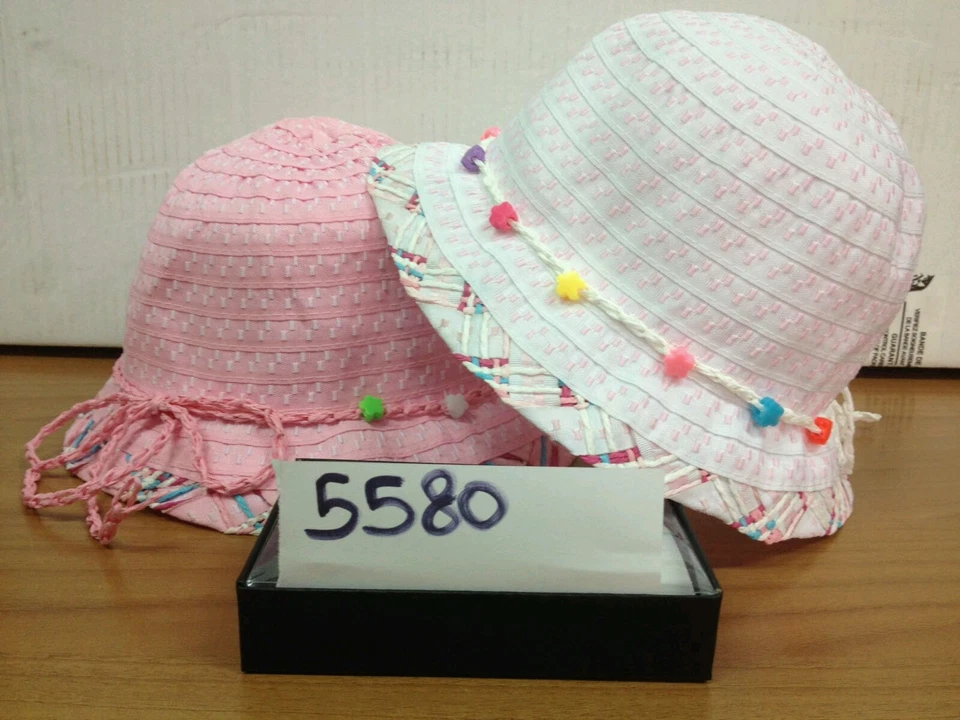 cappello bianco white bambinA elegante cerimonia mare hat baby cildren - Immagine 1 di 1