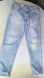Carhartt Jeans Men's 36x30 Denim Straight Fit B18 STW Stonewash Distressed - Picture 1 of 7