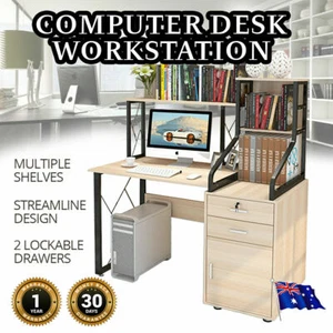 Executrix Desks Computer Multifunction Shelves Drawers & Home Office Furniture - Picture 1 of 7