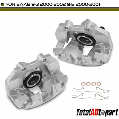 2x Disc Brake Caliper w/ Bracket for Saab 9-3 2000-2002 9-5 2000-2001 Front Side - Image 1 of 4