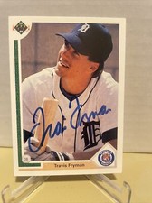 Signed Card Detroit Tigers Travis Fryman