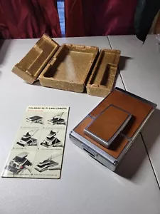 AS IS PARTS REPAIR Film Door Won't Close Flat Brown Polaroid SX-70 Land Camera - Picture 1 of 10