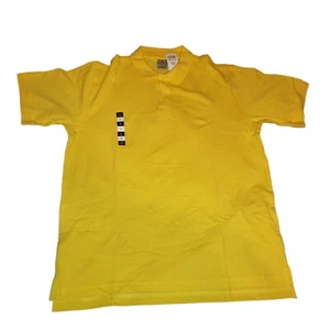 Foot Locker Herren Large gelb Shirt Golf Polo 100% Baumwolle - Bild 1 von 4