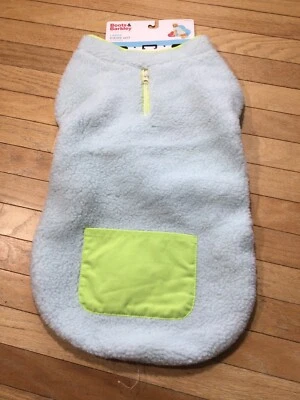 Nuevo Chaleco Botas y Barkley Azul y Verde Fuzzy Sherpa Perro Hasta 80lbs Grande L Nuevo con Etiquetas Foto 1 de 4