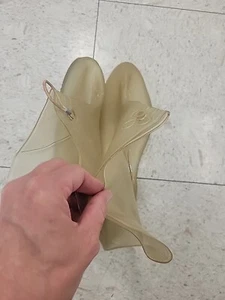 Vintage Sz 6 Plastic Rain Shoe Cover - Picture 1 of 5