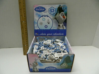 Disney Frozen 100 CT Caixa Trrtlz Olaf Pulseiras Elásticas Presente de Festa Novo - Imagem 1 de 4