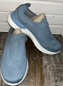 Scarpe donna nuove senza scatola Propet taglia 11 2E extra larghe B10 Unite slip-on blu tomaia in maglia - Foto 1 di 9