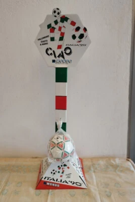 PALLONE ITALIA 90 CUOIO  MONDO MINIBALL NUOVO IN BUSTA OFFICIAL LICENSED - Immagine 1 di 4