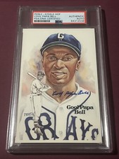 Perez Steele HOF Post Card COOL PAPA BELL SIGNED PSA/DNA Certified RARE