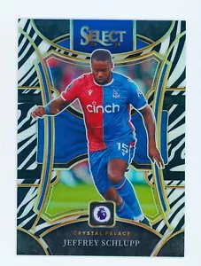 2023-24 Jeffrey Schlupp Panini Select Zebra Crystal Palace Soccer Card 19/25 - Foto 1 di 3
