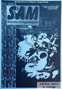 SAM - Svenska Amigamagazin - 1996 - Nº 9 - Worms - Commodore Amiga - Sueco - Imagen 1 de 3