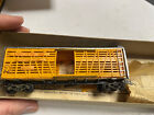 Vintage  Globe Union Pacific Yellow/Silver Ends 40' Freight Stock Car As-IS OB