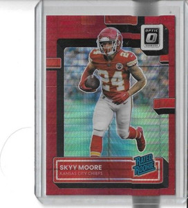 2022 Panini Donruss Rated Rookie Red Prizm Skyy Moore  RC