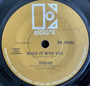 BREAD MAKE IT WITH YOU 1970 NEW ZEALAND RELEASE 7" 45 SINGLE - Picture 1 of 2