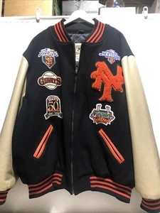 Vtg San Francisco Giants Mitchell & Ness Wool Varsity Jacket Sz 56 Cooperstown - Picture 1 of 24