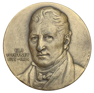 Eli Whitney Hall of Fame for Great Americans Medal, 1964 by Eleanor Platt - Picture 1 of 2