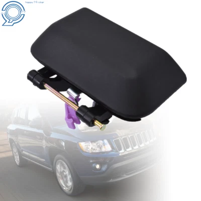 Maçaneta externa traseira de plástico preta para Jeep Compass 2007-2016 - Imagem 1 de 4